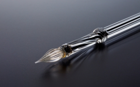 【ガラスペン】ミニひねり (カラー：2層(黒))