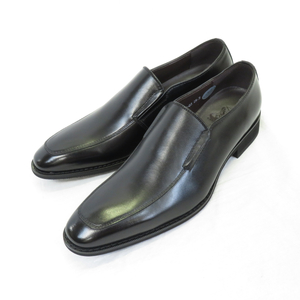 【匠の靴】超軽量＆履き心地抜群な本格ビジネスシューズ サイドゴア スリッポン[AF-03](サイズ：27.5cm)