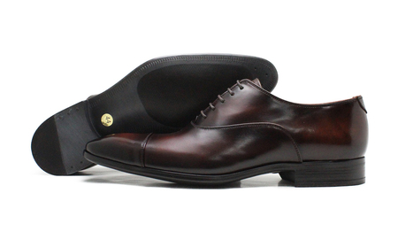 クインクラシコ 革靴 34001S〈ブラウン〉 (サイズ:25.0cm) 紳士靴 ビジネスシューズ ストレートチップ 牛革 フォーマル