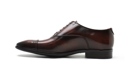 クインクラシコ 革靴 34001S〈ブラウン〉 (サイズ:26.0cm) 紳士靴 ビジネスシューズ ストレートチップ 牛革 フォーマル