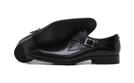 クインクラシコ 革靴 34003S〈ブラック〉 (サイズ：25.0cm) 紳士靴 ビジネスシューズ モンクストラップ 牛革