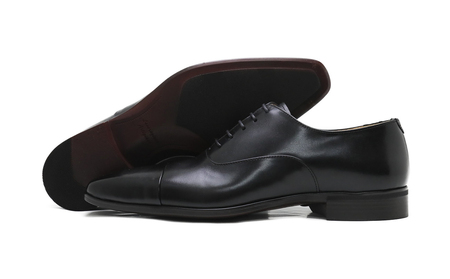 クインクラシコ 革靴 62001S〈ブラック〉 (サイズ:24.5cm) 紳士靴 ビジネスシューズ ストレートチップ フォーマル 牛革 レベルソ仕上げ