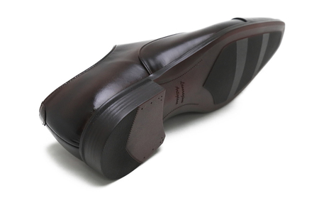 クインクラシコ 革靴 62001S〈ブラウン〉 (サイズ:24.5cm) 紳士靴 ビジネスシューズ ストレートチップ フォーマル 牛革 レベルソ仕上げ