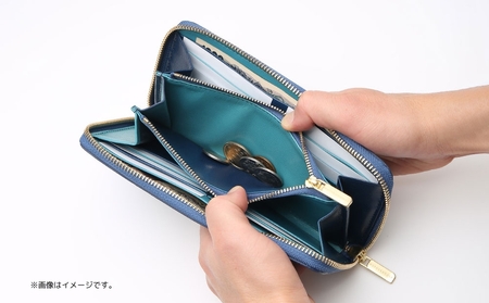 イロドリ ラウンド ロング ウォレット (カラー：ナツコダチ)