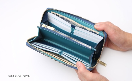 イロドリ ラウンド ロング ウォレット (カラー：ナツコダチ)