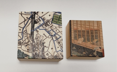 【桐箱(二重箱)】名所江戸水景 [(1)浅草田甫酉の町詣] 1ケ (カラー：黒)