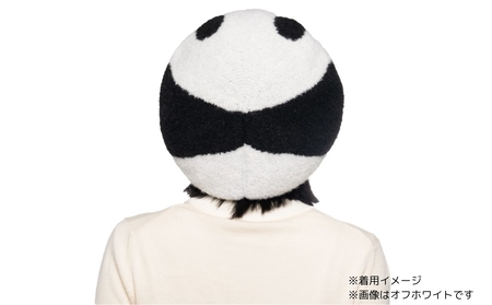 パンダモチーフニットベレー帽 (カラー：グレー)