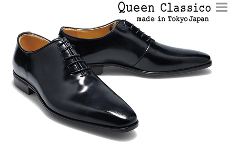クインクラシコ 革靴 62003 (カラー：ブラック、サイズ：26.5cm) ビジネスシューズ 本革 ホールカット プレーントゥ 牛革 フォーマル