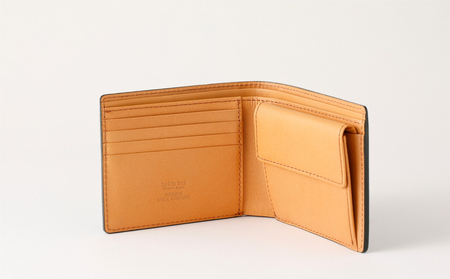 [bell la bell] コードバン 二つ折り財布（カラー：グリーン）