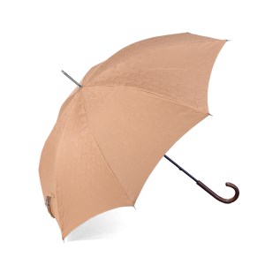 【前原光榮商店】男女兼用・晴雨兼用-一級遮光ペイズリー-長-籐(全4色)(カラー:ライトブラウン)