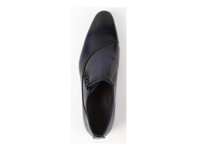 【浅草の靴】クリスチャンカラノ 本革ビジネスシューズ[TK-848](サイズ：24.5cm、カラー：ネイビー)