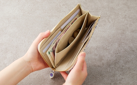 ！お値下げ！浅草文庫　花菱　長財布　Ｌ字ファスナー 浅草文庫】L字長財布 花菱柄 | 財布 長財布 雑貨 日用品 財布