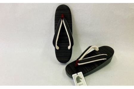 高級ホースヘアー和装草履【婦人】 (サイズ：M、カラー：黒茶まじり)_0102-001-T03-5-1