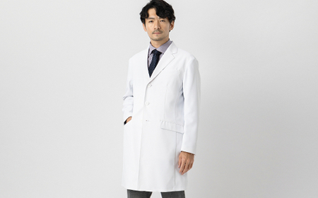 レピウスの白衣【メンズ】ブリティッシュトラッドテーラー3Bドクターコート / ネーム刺繍付き(サイズ：46サイズ)_0113-003-T03-2