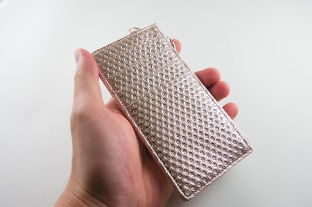 フラグメントケース [ 牛革（スパイク箔）](カラー：ゴールド)