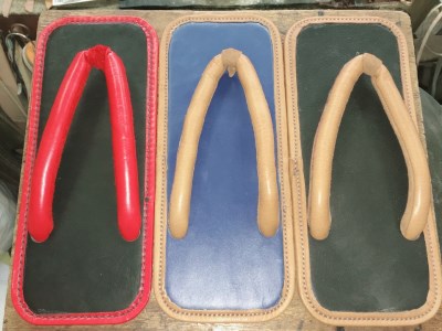 レザー雪駄 (革底) 【浅草の靴職人橋本公宏氏がハンドメイドでお作りする「上質な雪駄」】(サイズ：S(23.0～24.5cm))_0153-005-T04-1