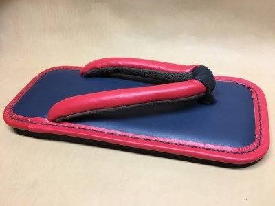 レザー雪駄 (革底) 【浅草の靴職人橋本公宏氏がハンドメイドでお作りする「上質な雪駄」】(サイズ：M(24.5～26.0cm))_0153-005-T04-2