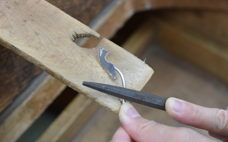 【内藤銀器製作所】銀製 ショートマドラー (ねこ) 全5種(種類:(4)スナイパー ねこさん)