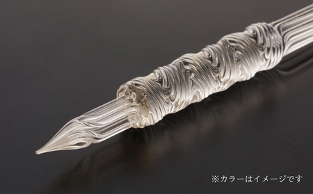 【ガラスペン】オリジナルひねり 軸径12mm (カラー：シャンパンゴールド)