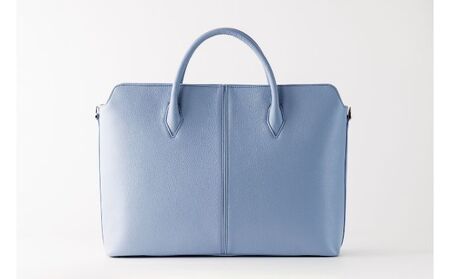 牛革ビジネストートバッグ＜ショルダー付＞【SOP004】 ファッション かばん デザイン 機能性 テフロン加工 国産牛革 贅沢 軽い アクセント 型押し  アイボリー