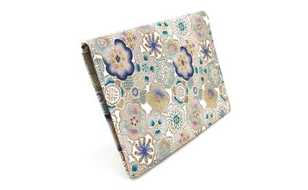 【文庫屋大関】パーソナルホルダー 春らんまん<瑠璃>【皮革工芸品】 民芸品 雑貨 花柄デザイン 花柄