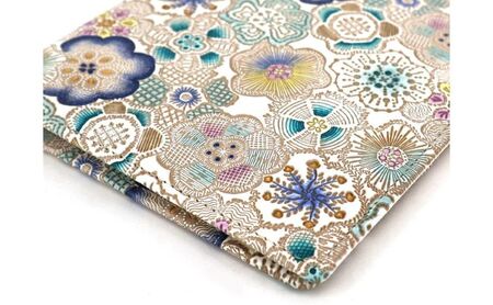 【文庫屋大関】パーソナルホルダー 春らんまん<瑠璃>【皮革工芸品】 民芸品 雑貨 花柄デザイン 花柄