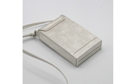 ポーチ 珠陽工芸スマホポーチ 銀ラミネートオリエンタル刺繍 スマホポーチ スマホケース 小物入れ カードケース ポケット付き 刺繍 刺しゅう ファッション 雑貨 東京