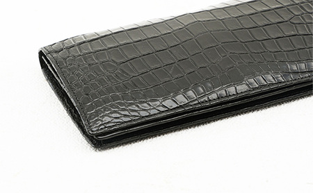 長財布 メンズ ブラック マットクロコ 財布 レザー 革 本革 革製品 クロコダイル クロコダイル財布 クロコ財布 ワニ革 ワニ革財布 レザー財布 メンズ財布 黒財布 お財布 日本製 東京 東京都 墨田区