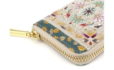 【文庫屋大関】ファスナー 小銭入れ 黄金のタピ【皮革工芸品】 財布 牛革 コンパクト 東京