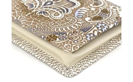 文庫屋大関】箱まち小銭入れ アンティークレース〈ビオラ〉【皮革工芸