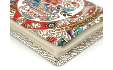 【文庫屋大関】箱まち小銭入れ 唐子【皮革工芸品】 革製品 工芸品 民芸品 牛革 財布 小銭入れ 小物入れ お祝い ギフト プレゼント 墨田区 東京都