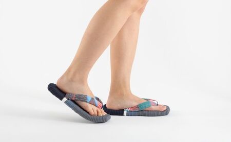 布ぞうり MERI 北斎 山下白雨　布草履 室内履き 健康 洗える 墨田区 M：24cm