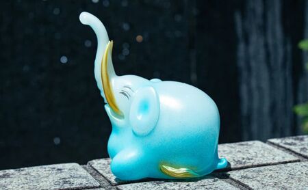 若冲の象 / standard / CHUKU JAPONISM 置物 オブジェ 飾り インテリア 象 手作り 手作業 日本製 プレゼント ソフビフィギュア ケンエレファント　墨田区 東京