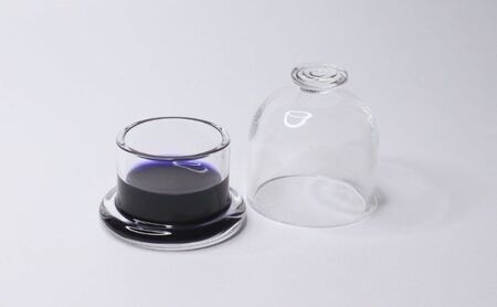 clarto　フタ付きインクポット（丸型）　筆記用具 インクポット 小物入れ ボトルインク 手作り インク ガラスペン 手紙 日記 プレゼント ギフト 墨田区 東京都