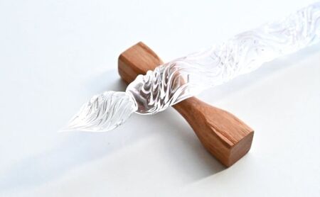 clarto　ガラスペンlavie（隅田川・春）　筆記用具 ガラスペン 硝子ペン 手作り ガラス 硝子 おしゃれ インク 手紙 日記 プレゼント ギフト 墨田区 東京都