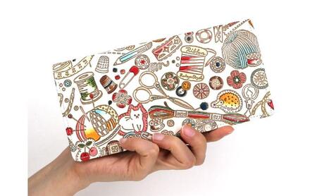 【文庫屋大関】束入れ ソーイング【皮革工芸品】 財布 お札 お札入れ 長財布 カード 小銭 牛革 手作り 日本製 墨田区 東京都