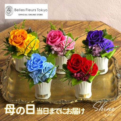 シャイン 花 お花 プリザーブドフラワー ギフト プレゼント お祝い 誕生日 お供え アレンジ インテリア 東京都 墨田区 イエロー