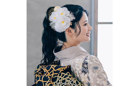 Arenca No.8386 胡蝶蘭 髪飾り かんざし 花 和装 着物 造花飾り ヘアアクセサリー フラワー 卒業式 卒園式 入園式 入学式 成人式 結婚式 東京 墨田区