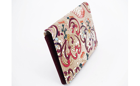 パスケース 名刺入れとしても パスカードホルダー 乱菊〈赤紫〉 文庫屋大関 名刺入れ 名刺ケース レディース 定期券入れ 定期入れ 名刺 カードケース 二つ折り 薄型 レザー 本革 革 文庫革 日本製 東京 墨田区