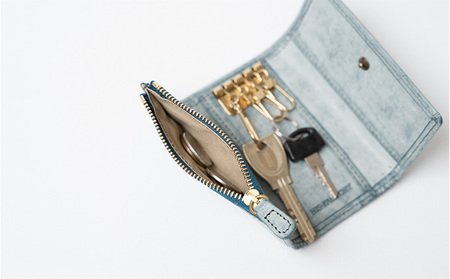 キーケース＆財布 Quattro（クワトロ）ゴースト ファッション小物  ターコイズブルー