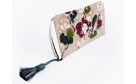 【文庫屋大関】メガネケース　野葡萄【皮革工芸品】 ファッション小物 民芸品 