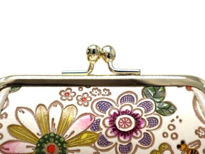 【文庫屋大関】印鑑ケース　みつばち【皮革工芸品】 ファッション小物 民芸品 