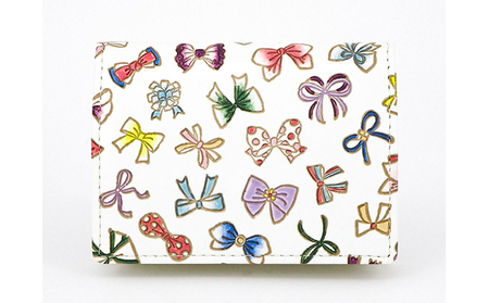 【文庫屋大関】箱まち小銭入れ プチリボン【皮革工芸品】 ファッション小物 財布 民芸品