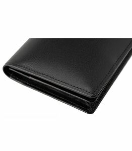 キプリス本革製通しマチ名刺入れ カラー:ブラック