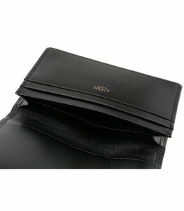 キプリス本革製通しマチ名刺入れ カラー:ブラック