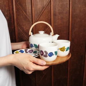 ポトペリー シルクスカップ&プレート カラー:パレード