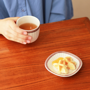 ポトペリー シルクスカップ＆プレート　カラー：カーテンパープル　