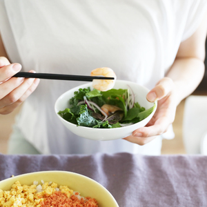 ポトペリー Vag ペアボウルM カラー:WHITE&GRAY 【kt032-017-2】