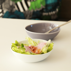 ポトペリー Vag ペアボウルM カラー:WHITE&GRAY 【kt032-017-2】