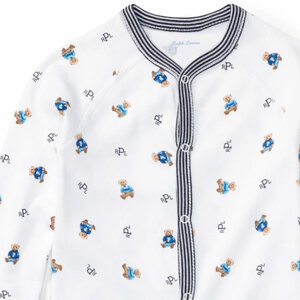 おむつケーキ　デザイン：ペアロゴ（6M）【kt045-002】 出産祝い ﾗﾙﾌﾛｰﾚﾝ 靴下 ﾊﾟﾝﾊﾟｰｽ 個包装 ﾌﾞﾗﾝﾄﾞ 男の子 おしゃれ お祝い